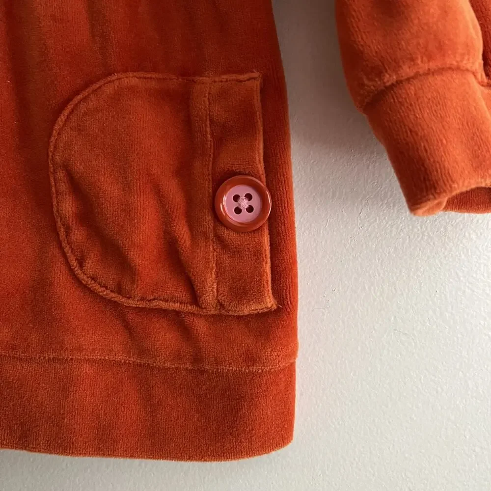 Gymboree Orange Velour Hoodie